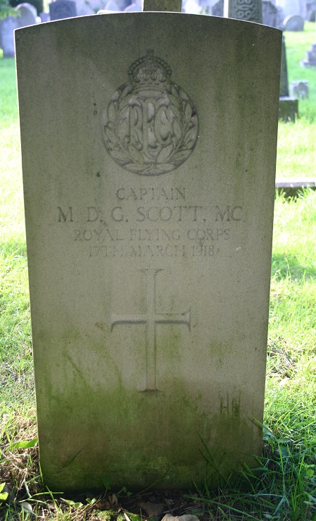 Grave of Maurice Douglas Guest Scott, All Saints Churchyard, Ockbrook