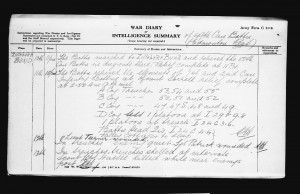 13th July, 1916 - Regimental War Diary
