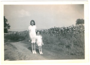 Hazel and Brenda in the Peak District  1948              