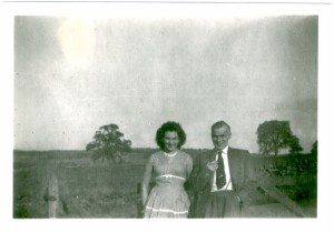 Hazel Middleton with  father, Arthur Wallis                     