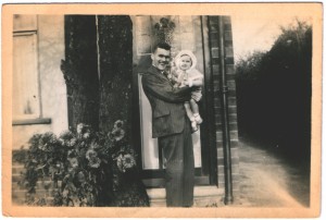 Arthur Wallis holding  Hazel Middleton                  