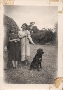 Aunt Mary (in white)