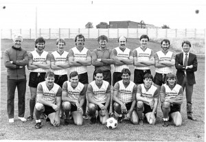 Borrowash Victoria team with Chairman, Ian Anderson on the right