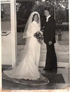 Ian and Lynne on their wedding day